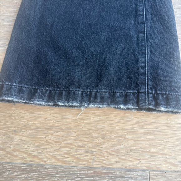 FRAME Le Baggy Palazzo Black Jeans - Picture 2 of 9